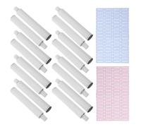 LIGHTAOTAO 20ml Aluminum Empty Oil Paint Tubes with Screw Needle Caps and Label Stickers, Leak-resistant and Chemical-resistant Storage Tubes for Artists and Students, for Outdoor Sketching