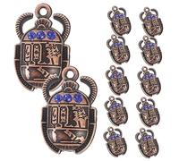 LIGHTAOTAO 20Pcs Beetle Pendants for Jewelry Making Antique Scarab Charms for Keychains Necklaces Earrings Bracelets Durable Craft Supplies for DIY Projects