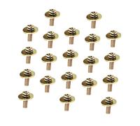 LIGHTAOTAO 20pcs Golden Metal Snare Drum Mounting Tension Screws Replacement Set Suitable for Drum Repairs and Easy to Fasten