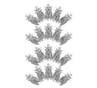 LIGHTAOTAO 20pcs Vintage Silver Alloy Insect Pendants for Jewelry Making, Small Bug Charms for DIY Necklace Bracelet Earrings, Antique Metal Dragonfly and Beetle Craft Accessories