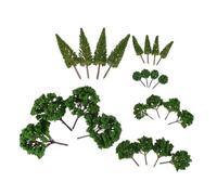 LIGHTAOTAO 24pcs Miniature Plastic Landscape Trees Realistic Dollhouse Architecture Model Trees for DIY Crafting Home Party Decoration No Maintenance Required