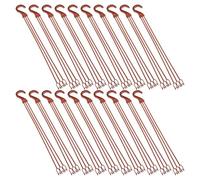 LIGHTAOTAO 25pcs Plastic Hanging Hooks for Flower Plants, Easy to Assemble and Rust-Proof Plastic Planter Hooks for Window Sill or Work Desk Garden Accessories