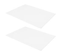 LIGHTAOTAO 2pcs Acoustic Guitar Pickguard Adhesive Sheet White Plastic Self Adhesive Backplate Material 0.7mm Thick 20x25cm Easy Installation Scratch Protector for Classical Guitar