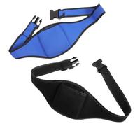 LIGHTAOTAO 2Pcs Adjustable Fitness Teacher Microphone Belt Pouch Waistband Bag for Wireless Mic, Black and Navy, Suitable for Gym Workouts and Instructor Use