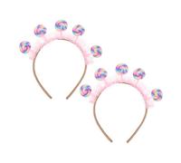 LIGHTAOTAO 2pcs Cartoon Lollipop Hairband Candy Headband Boys and Girls Hairband Bow for Girls Sweet Headpiece Birthday