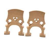 LIGHTAOTAO 2pcs Cello Bridge Replacement Parts Made of Beige Maple Wood, Easily Shaped for Practicing and Can Be Placed in The Bag