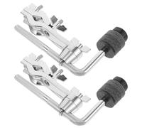 LIGHTAOTAO 2pcs Drum Cymbal Extension Clamps for Drum Set and Splash Cymbal, Metal Universal Compatibility with Adjustable Positioning, for Live Performances and Practice Sessions