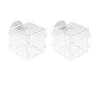 LIGHTAOTAO 2pcs Fish Hatchery Cage Acrylic Breeding Isolation Box for Aquarium Transparent Fish Incubator round Suitable for Fry Protection and Disease Isolation