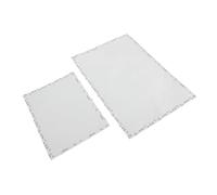 LIGHTAOTAO 2pcs Heat Resistant Fuse Bead Ironing Cloth with Rectangle Edge Binding, Sturdy Fabric for Uniform Heat Transfer, for DIY Crafts and Creative Handcraft Activities