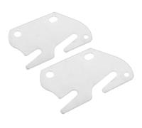 LIGHTAOTAO 2pcs Heavy Duty Iron Bed Rail Bracket with Surface Rust Prevention and Smooth Surface Finish, Silver Bed Frame Accessory for Secure Furniture Connection and Replacement Parts