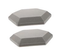LIGHTAOTAO 2pcs Hexagon Acoustic Mats High Density Flame Retardant Soundproofing Panels for Indoor Use Walls Ceilings Doors Noise Reduction Sound Absorption Pads for Studios and Live Rooms