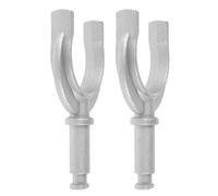 LIGHTAOTAO 2pcs Marine Paddle Fork Support Aluminum Boat Accessories Kayak Oar Lock Row Boat Oar Lock Paddle Holder Marine Bracket Holder Silver