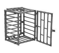 LIGHTAOTAO 2Pcs Miniature DIY Animal Cage Model Realistic Mini House Fence Ornament for Crafting Hands Tool for Garden and Bedroom Decor