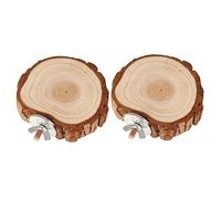 LIGHTAOTAO 2Pcs Natural Bird Perch Platforms for Parrots and Small Pets Chewable Hamster Jump Platform Parrot Cage Accessories Safe Playground Stand