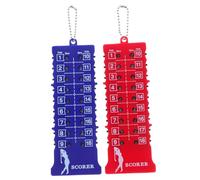 LIGHTAOTAO 2pcs Portable Golf Stroke Counter Lightweight Clicker Keychain for Scoring Beginner Friendly Design Compact Stylish Golf Practice Accessory
