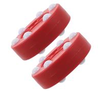 LIGHTAOTAO 2pcs Roller Hockey Equipment Outdoor Hockey Balls Street Practice Pucks Inline Practice Pucks Red Pp