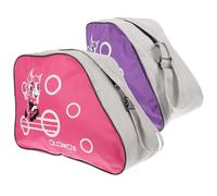LIGHTAOTAO 2pcs Roller Skate Bag Set with Shoulder Strap, Purple and Pink Skating Shoes Storage Pouch for Wheel Shoes and Roller Skate Accessories, Portable Carrying Bag for Random Color