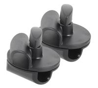 LIGHTAOTAO 2pcs Rotatable Microphone Arm Clamps Adjustable Mic Clips for Boom Microphone Stand Desk Mount Compatible 15mm to 19mm Poles