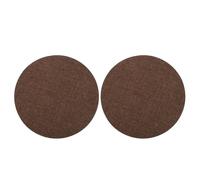 LIGHTAOTAO 2pcs Round Coffee PVC Light Diffuser Covers for Recessed Lighting Fixtures and Lamp Shades with Soft Light Enhancement and Universal Compatibility, for Bedroom and Living Room