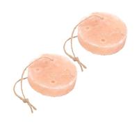 LIGHTAOTAO 2pcs Small Animal Salt Mineral Block Natural Lick for Rabbits Hamsters Small Pets Durable Pet Supply for Trace Elements