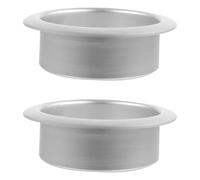 LIGHTAOTAO 2pcs Stainless Steel Cup Holders for Car and Table, Aluminum Material with Comfortable Touch, Versatile Minimalist Design Suitable for Drinks and Cans