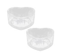 LIGHTAOTAO 2Pcs Transparent Small Pet Bowls for Hamster Chinchilla Rabbit Food and Water Washable Anti-spill Design Smooth Surface Safe Feeding Supplies for Small Animals