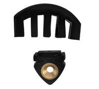 LIGHTAOTAO 2pcs Violin Mute Accessories Kit Violin Muffler Violin Mutes Replacement Practice Violin Rubber Practice Parts Colored for Black