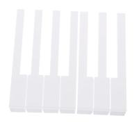 LIGHTAOTAO 2pcs White Piano Keytops Replacement Kit for Korean 5.2 Keyboard - Sturdy Plastic Piano Key Repair Accessories for Musical Instrument Maintenance