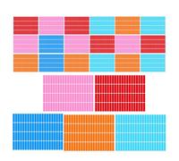LIGHTAOTAO 30 Sheets Writable Rectangular Label Stickers Self-Adhesive Coding Tags for School Office Home Organization Red Orange Pink Blue Light Blue, Small Handwritten Stickers for Labeling