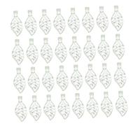LIGHTAOTAO 300pcs Lightweight Transparent Acrylic Leaf Beads Leaf Charms for DIY Jewelry Making Plant Pendants for Earring Necklace Anklet Craft Unique Mini Green Pendants for Women Christmas