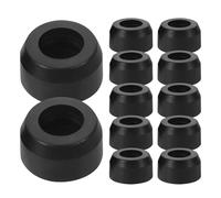 LIGHTAOTAO 30pcs Shock Absorbing Rubber Feet for Amplifier and Guitar Amps, Anti Vibration Isolation Pads with 15mm Inner Diameter and 6mm Screw Hole, Black Rubber Replacement Feet for Stereo