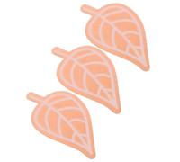 LIGHTAOTAO 3pcs Bird Bath Cleaning Plate Copper round Accessory, 0.6mm Thick 99.99% Pure Copper with Leaf Shape, Suitable for Outdoor Garden Fountain and Ceramic Bowl, Year-round Use, No