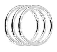 LIGHTAOTAO 3pcs Carbon Steel Bull Nose Rings for Cattle with Burrfree Smooth Surface, 3.4 Inch Diameter for Livestock Handling and Farm Animal Management by Veterinarians and Farmers