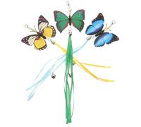 LIGHTAOTAO 3pcs Cat Teaser Replacement Heads Butterfly Cat Made of Sturdy Pp Material Not Easy to Break and Spending Time with Your Pets