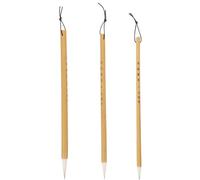 LIGHTAOTAO 3pcs Chinese Calligraphy Brush Kit with Bamboo Handles and Nylon Wool Bristles, Smooth Writing Reusable Painting Brushes for Beginners and Professionals in Drawing and Calligraphy