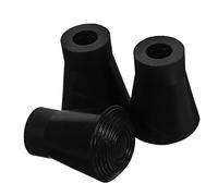 LIGHTAOTAO 3pcs Drum Stand Feet Pads Rubber Protective Drum Rack Leg Covers Non-slip Sturdy Hardware Accessories for Floor Stand