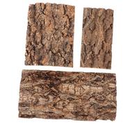LIGHTAOTAO 3pcs Realistic Aquarium Bark Decor Natural Tree Bark Background for Reptile Tanks Terrariums Aquariums Creates Safe Habitat
