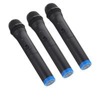 LIGHTAOTAO 3Pcs Realistic Microphone Lightweight Simulation Microphone Props for Creative Play Safe Material for Indoor Outdoor Fun for Pretend Karaoke and Stage Performances