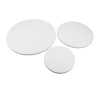 LIGHTAOTAO 3pcs Round Cotton Canvas Painting Board 20/30/40cm with Fine Texture and Wood Frame, Circular Blank White Canvas for Oil Paint, for Artists in Studios and Galleries