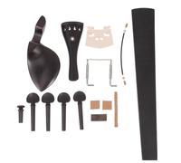 LIGHTAOTAO 4/4 Ebony Violin Set with Maple Parts, Hard Wood Fingerboard and Piano Code, Violin Accessories Kit for Beginners and Students, Complete String Instrument Accessories Random Color