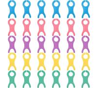 LIGHTAOTAO 40pcs Large Yarn Bobbins Plastic Knitting Machine Bobbin Spool Winder Assorted Color Prevent Threads from Knotting Fix Yarns Separately Sewing Lover Tool for Sewing Random Color