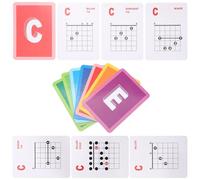 LIGHTAOTAO 49pcs Guitar Chord Chart Poster Bright Printing Reference for Novice Adults and Students Quick Practice and Music Theory Learning Tool for Electric Acoustic Guitar