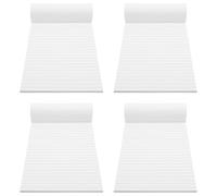LIGHTAOTAO 4pcs A5 Tear-off Memo Notepads for Office Use, 25 Sheets Each, White Paper Notebooks for Daily Notes and Creative Writing Tasks