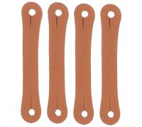 LIGHTAOTAO 4pcs Drum Stick Control Clips Leather Non-slip Finger Grip Straps for 5a 7a Drumsticks Drumsticks Practice Aid for Beginner Drummers Random Color