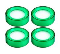 LIGHTAOTAO 4pcs Finger Paper Moistener Set Round Plastic Sponge Cups, Reusable Fingertip Moisturizing Pads for Counting Money and Sorting Paper, for Office and Bank Cashiers