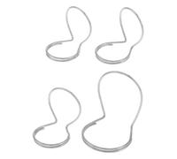 LIGHTAOTAO 4pcs Metal Guitar Thumb Picks Ergonomic Design Finger Picks for Acoustic Guitar Non-slip Plectrums Adjustable Fingerpicking Tools Bass Accessories