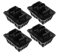 LIGHTAOTAO 4pcs Rubber Lift Blocks for Floor Jack with Stable Support and Versatile Compatibility Heavy Duty Jack Base Pads for Automotive Maintenance Sturdy Black Rubber