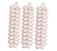 LIGHTAOTAO 50Pcs Cherry Blossom Charms Alloy Pendants for Jewelry Making DIY Craft Flower Accessories for Unique Holiday Decorations Lightweight and Delicate Design