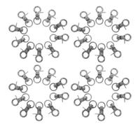 LIGHTAOTAO 50pcs Heavy Duty Bird Cage Door Lock Clamp in Black Zinc Alloy for Parrot, Chicken Coop and Rabbit Cages with Quick Installation, for Cleaning and Transport