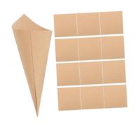 LIGHTAOTAO 50pcs Kraft Paper Wedding Confetti Cones Durable Flower Petal Holders Blank Paper Cones for DIY Decoration Easy to Assemble Party Favor Holders for Weddings and Showers